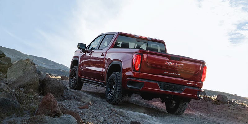 off-roading climbing Sierra rear View
