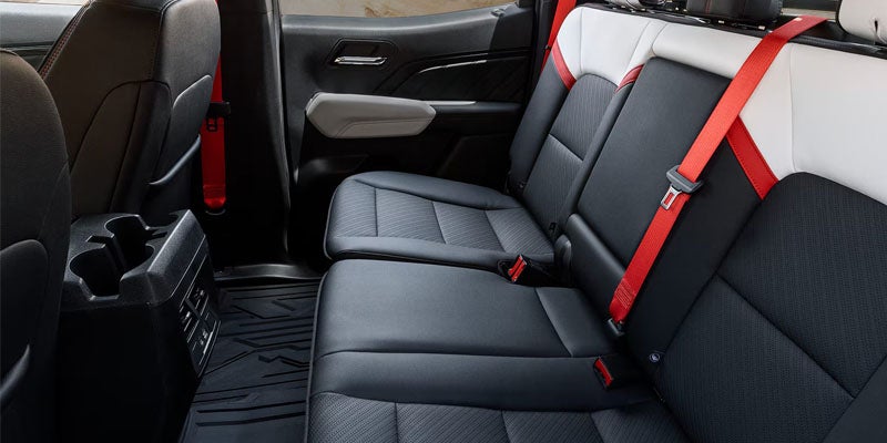 2026 GMC Canyon rear seating with premium interior