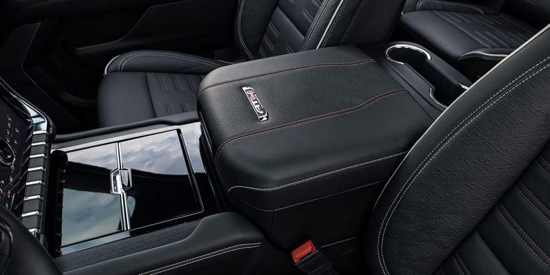 2026 GMC Yukon premium center console and front seats
